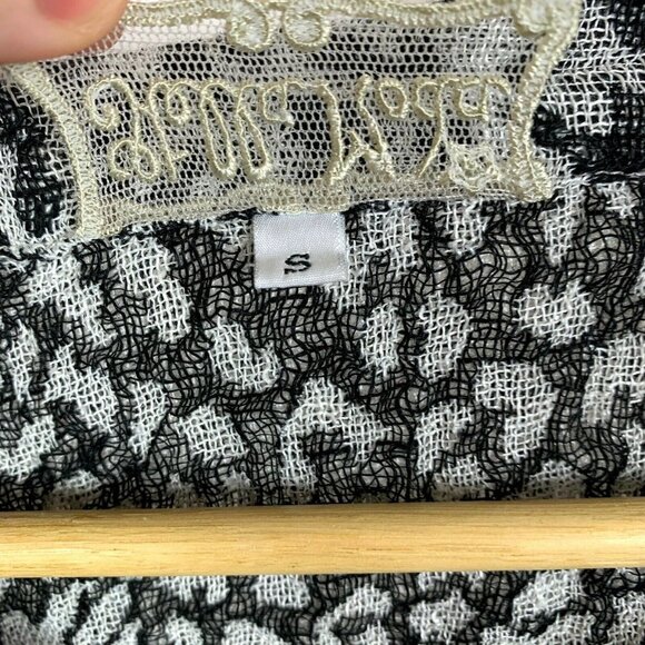 Stella Moda Animal Print Linen Shirt Short Sleeve - Picture 5 of 8